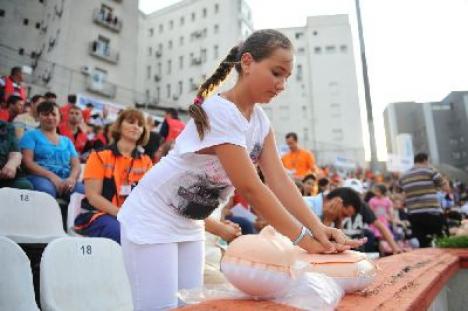 11 cadre medicale de la Ambulanţa Bihor au participat la recordul de la Bucureşti